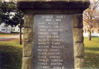 WWI Monument Face